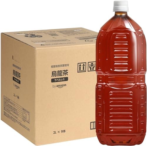 by Amazon 烏龍茶 2L 9本 ラベルレス