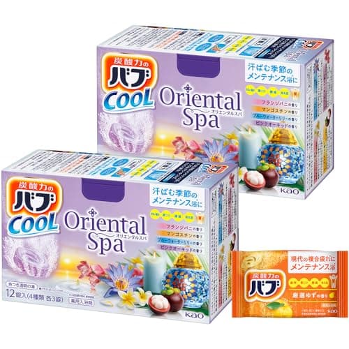 バブ クール オリエンタルスパ 12錠×2個+入浴剤付き［医薬部外品］