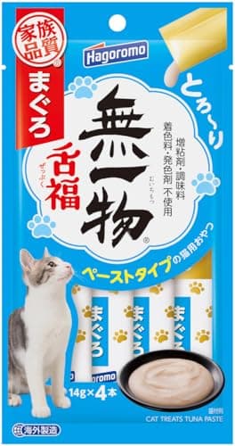 はごろも キャットフード 無一物 舌福 まぐろ ペーストタイプ (14g×4本) 6袋入 (まとめ買い)