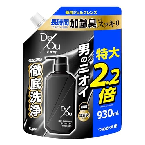 デ・オウ 【医薬部外品】薬用クレンジング 徹底洗浄ボディウォッシュ 詰替用 特大 ボディソープ 930ミリリットル (x 1)