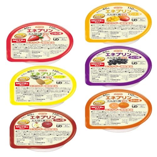 日清オイリオ エネプリン フルーツ6種(6個) ハイカロリープリン 栄養補助食品 介護食舌でつぶせる やわらかい 食べきりサイズ MCT配合