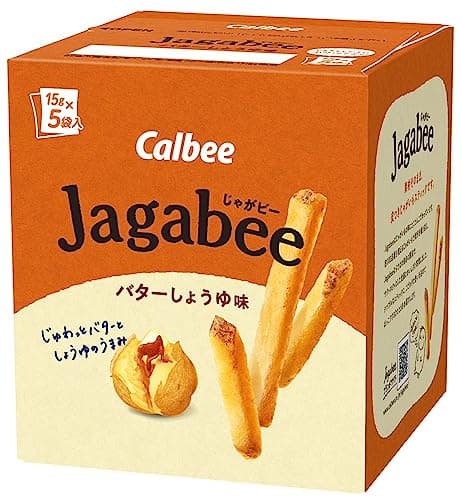 Jagabee(じゃがビー) カルビー Jａｇａｂｅｅ バターしょうゆ味 75g×12箱 ジャガビー おやつ 間食 小分けパック