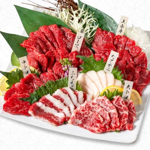 馬刺し ギフト 熊本 国産 6種食べ比べセット 熊本産 霜降り 5人前 280g 熊本馬刺しドットコム
