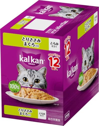 カルカン パウチ 成猫用 60g×12袋 とりささみ まぐろ入り 1歳から ウェットフード キャットフード 総合栄養食 水分補給 お試し