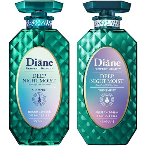 Diane(ダイアン) 【2025年】 シャンプー&トリートメント [夜の保水&うねりケア] ムーンライトベリーの香り パーフェクトビューティー ディープナイトモイスト セット 450ml×2