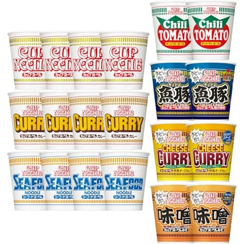 カップヌードル 7種(しょうゆ・カレー・シーフード・チリトマト・魚豚・欧風チーズカレー・味噌)アソート 詰め合わせセット レギュラーサイズ 計20個