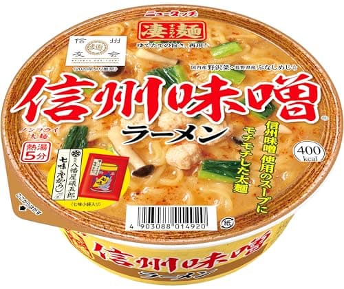 ニュータッチ 凄麺 信州味噌ラーメン 121g ×12個