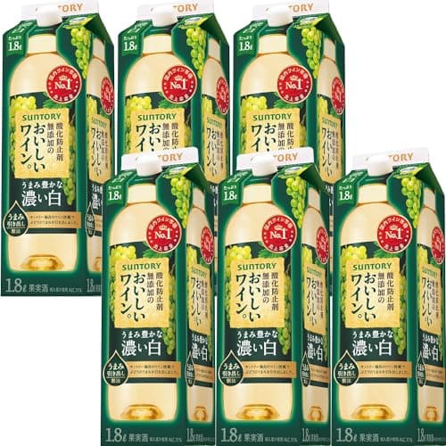 酸化防止剤無添加のおいしいワイン。濃い白 [ 白ワイン 日本 1800ml×6本 ]