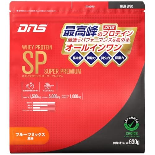 DNS ホエイプロテイン SP フルーツミックス風味 オールインワン 630g 国内製造 HMB グルタミン アルギニン シトルリン 筋トレ