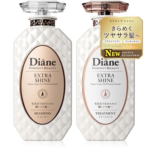 Diane(ダイアン) シャンプー&トリートメント [ツヤ髪] フローラル&ベリーの香り パーフェクトビューティ エクストラシャイン 450ml×2