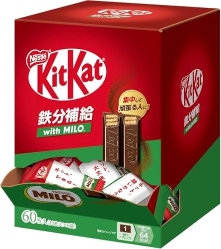 キットカット 鉄分補給 with MILO 大容量ボックス 60枚 < チョコレート >< お菓子 >