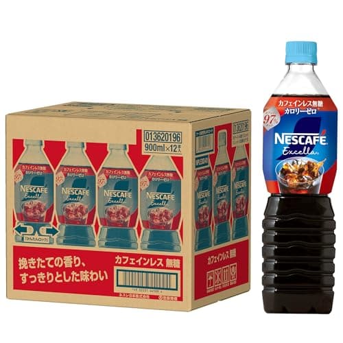 ネスカフェ エクセラ ボトルコーヒー カフェインレス無糖 900ml×12本