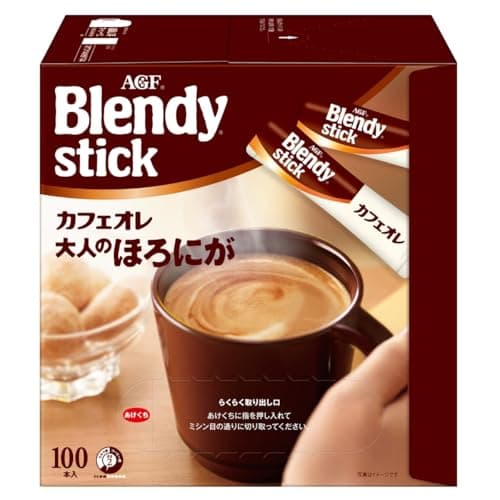 AGF ブレンディ スティック カフェオレ 大人のほろにが 100本 【 スティックコーヒー 】