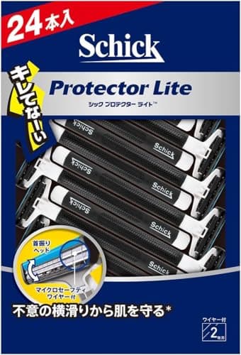 Schick(シック) プロテクター ライト 2枚刃 ディスポ(24本入) 髭剃り カミソリ