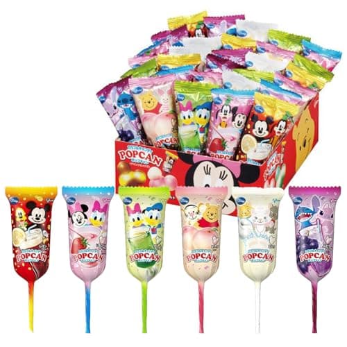 ポップキャン カラフルキャンディ ドリンクミックス 1箱(6種類30本セット) ディズニー 江崎グリコ lollipop disney mickeymouse