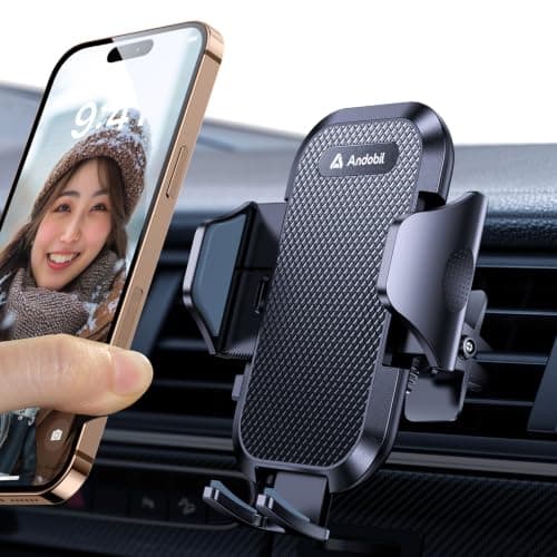 【2026年改良/最強の安定感】 Andobil スマホホルダー 車 エアコン 噛み込み式クリップ&耐荷重20KG 95%以上の吹き出し口対 取付簡単