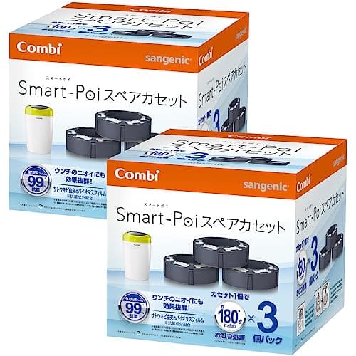 Combi コンビ fugebaby 防臭おむつポット スマートポイ スペアカセット 6個【Amazon.co.jp限定】