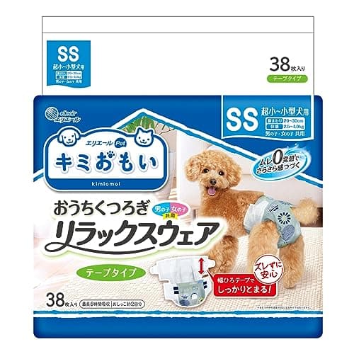 エリエール Pｅｔ キミおもい リラックスウェア SS 38枚 犬用 おむつ