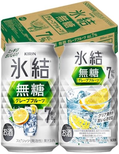 氷結無糖 チューハイ350ml×24本 キリン グレープフルーツ Alc.7% サワー 酎ハイ お酒 甘くない