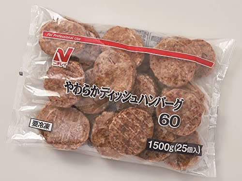 [冷凍] ニチレイ やわらかディッシュハンバーグ®６０ 25個入