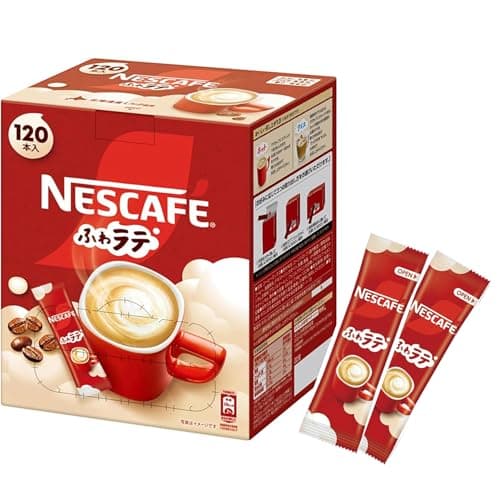 【 スティックコーヒー 大容量 】ネスカフェふわラテ 120本,カフェラテ,カフェオレ,個包装