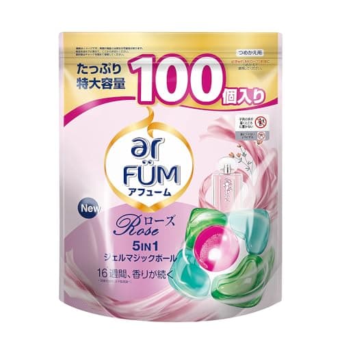 洗濯洗剤 アフューム ローズ ボール型洗濯洗剤 ジェルマジックボール 特大 詰替 100粒