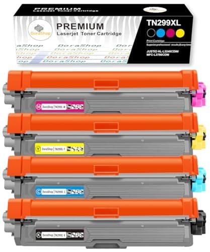 【Amazon.co.jp限定】Brother用 ブラザー TN299XL（ TN299XL-BK/C/M/Y) 大容量　互換トナーカートリッジ 「4本セット」 対応機種：HL-L3240CDW、MFC-L3780CDW国際規格ISO9001認証工場生産 【DoraShop】