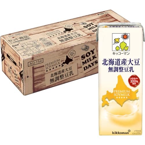 【Amazon.co.jp限定】キッコーマン 北海道産大豆 無調整豆乳 SOYMILKDAYS 200ml×30本