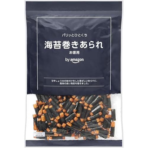 by Amazon 海苔巻きあられ 500g お徳用 大容量 チャック付き