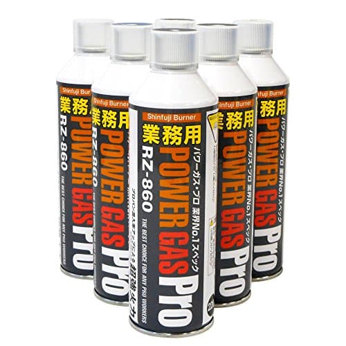 新富士バーナー(Shinfuji Burner) 業務用パワーガス・プロ 6本セット RZ-8603 (RZ-860×6)