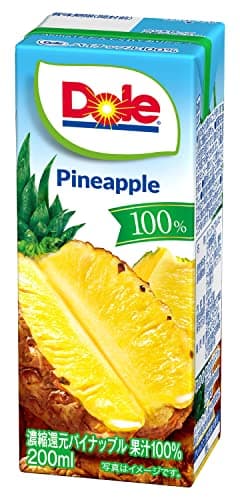 DOLeパイナップル100%LL 200ml×18本