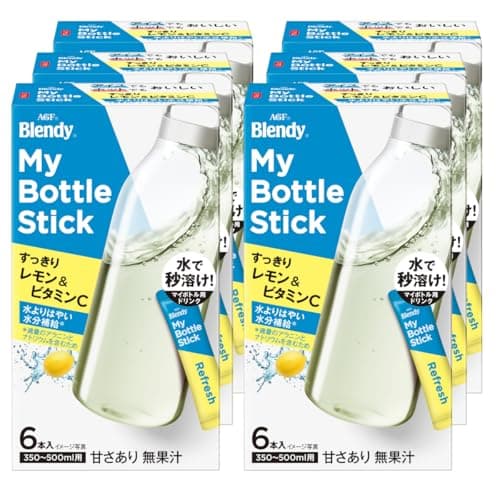 AGF ブレンディ マイボトルスティック すっきりレモン＆ビタミンC 6本×6箱 【 レモン水 】【 水分補給応援 】【 水筒用 】