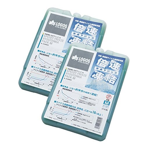 【Amazon.co.jp特別版】ロゴス(LOGOS) 保冷剤 倍速凍結・氷点下パックM・2個パック 長時間 防災 日本製
