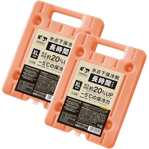 アイリスオーヤマ HUGEL 氷点下保冷剤 XLサイズ2個セット 長時間タイプ 超低温 耐冷温度-50℃ ソフト エアロゲル 超低温タイプ 冷凍庫