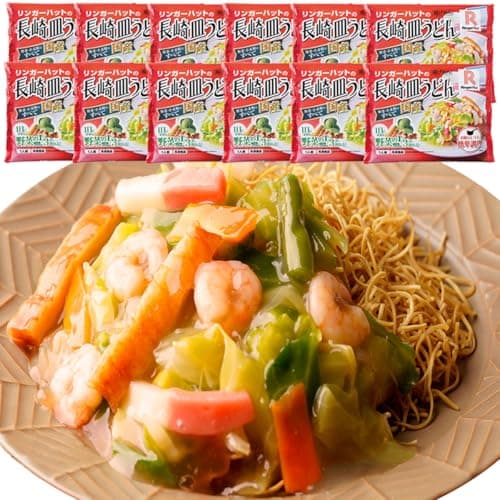 リンガーハット 公式 長崎皿うどん 244g×12食 国産 詰め合わせ ギフト お取り寄せ 具付き 冷凍食品 レンジ調理 名店 冷凍 温まる グルメ レンチン 国産野菜