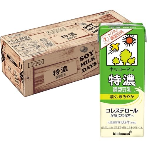 【Amazon.co.jp限定】 キッコーマン 特濃調製豆乳 SOYMILK DAYS 200ml ×30本【特定保健用食品】