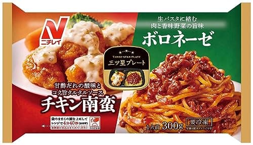 [冷凍] ニチレイ 三ツ星プレート チキン南蛮＆ボロネーゼ 300g×4袋
