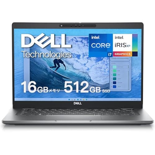 【整備済み品】Dell Latitude 5330 13.3インチ ノートPC - 第12世代 Core i7-1265U / メモリ 16GB / SSD 512GB / インテル Iris Xe グラフィックス/Windows 11 Pro + Office 2021/ 日本語キーボード/Thunderbolt 4 / 超軽量約1.20kg / 法人向けビジネスモバイルノート