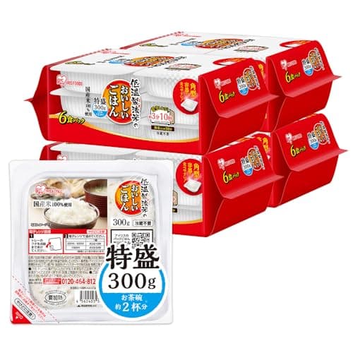 【新登場! 待望の特盛り】アイリスオーヤマ パックご飯 300g×24個 国産米 100% 低温製法米