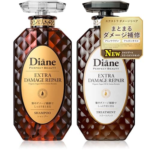 Diane(ダイアン) シャンプー&トリートメント [ダメージ補修] フローラル&ベリーの香り パーフェクトビューティ エクストラダメージリペア セット 450ml×2