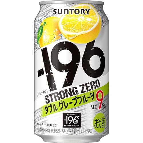 -196 ストロングゼロ ダブルグレープフルーツ [サントリーチューハイ 350ml×24本 ] イチキューロク