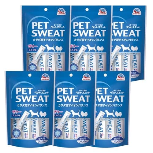 アース・ペット PET SWEAT(ペットスエット) ペットスエットゼリー ミルク風味 愛犬用 20g×7本×6個セット