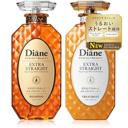 Diane(ダイアン) シャンプー&トリートメント [ストレート] フローラル&ベリーの香り パーフェクトビューティ エクストラストレート セット 450ml×2