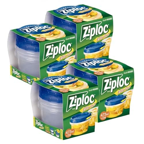 Ziploc 【まとめ買い】ジップロック スクリューロック 473ml (2個入)×4個