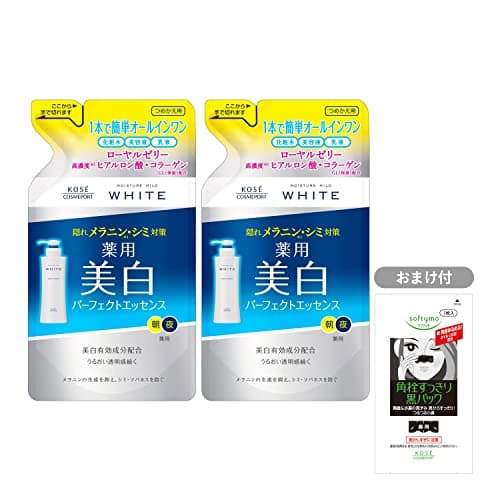 KOSE モイスチュアマイルド ホワイト パーフェクトエッセンスつめかえ 200mL 2個セット ジェル [大人] エッセンスローション ブライトニング 【医薬部外品】