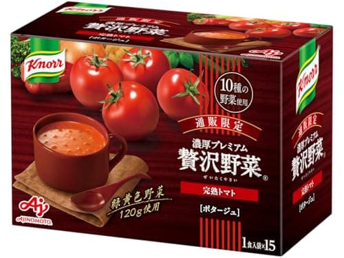 クノール 贅沢野菜 濃厚プレミアム 完熟トマト 15袋入箱 味の素 カップスープ