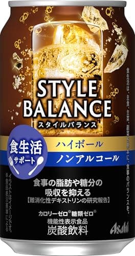 スタイルバランス 食生活サポート ハイボール アサヒ ノンアルコールチューハイ350ml24本 【機能性表示食品】