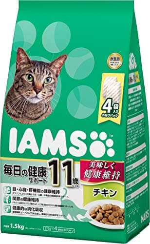 アイムス シニア猫用 11歳以上用 毎日の健康サポート チキン 1.5kg ドライフード キャットフード 総合栄養食 小分け 獣医師の知見に基づき開発