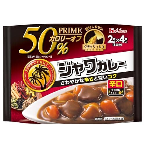 プライムジャワカレー ハウス 辛口 112g×6個【カレールー】【カロリー50%オフ】