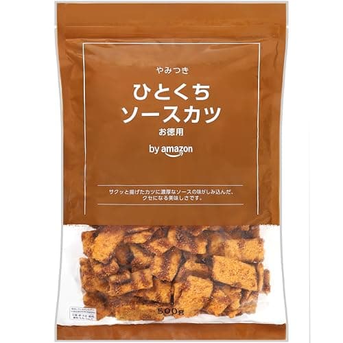 by Amazon ひとくちソースカツ 500g 大容量 チャック付き袋